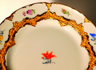 Meissen Scattered Flowers Floral Cup/ Saucer/ Plate B Form Trio Gold Encrusted — photo 10