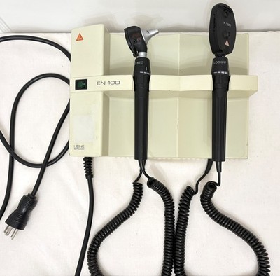 HEINE EN 100 Wall Diagnostic System w/ K180 Otoscope & Ophthalmoscope Heads #2