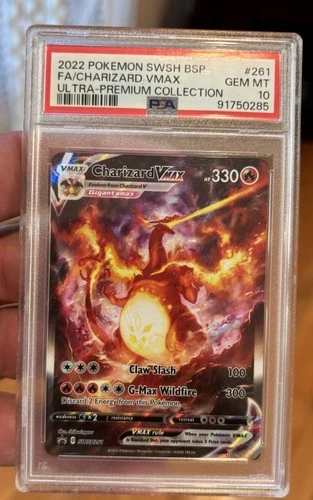 2019-2023 Pokemon SWSH Black Star Promos Charizard VM #SWSH261 PSA 10 Gem Mint