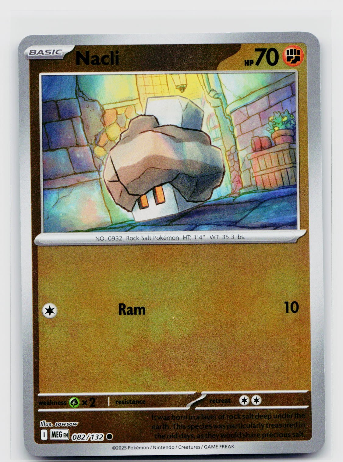 Nacli Reverse Holo 082/132 ME01: Mega Evolution Common NM
