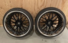 Jdm Work Vs-xx Deep Rim Wheels 19x10j And 19x12j Black Impressive And No Tires