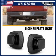 2x Black Rear License Plate Tag Light Housing For 1997-10 Dodge Dakota 55055292