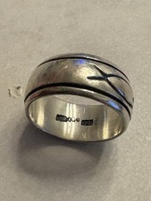 sterling silver fish ring mexico vintage Size 8