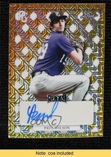 2022 Leaf Perfect Game National Showcase Metal 1/1 Paul Wilson #MA-PW1 Auto nd3