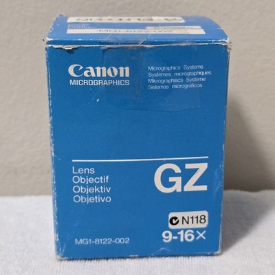 Canon Micrographics GZ Zoom Lens 9-16x MG1-8122-002 3678A002