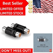 High-Quality RCA to RCA Adapter Couplers for Clear Audio Connections, 2 Pack