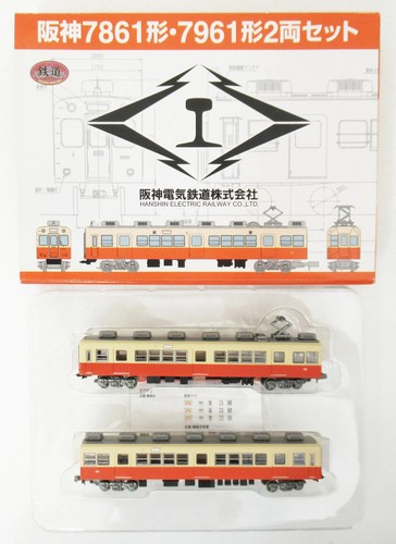 【】GeoColle TOMYTEC (K116-K117) Railway Collection Hanshin 7861 Series / 7961 | Condition: Usado