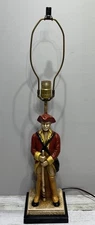 Americana 1960 Revolutionary War Soldier Lamp Quartite Creative Corp Works!