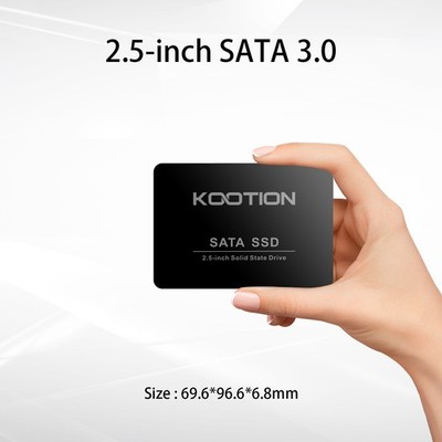 KOOTION SSD 128GB/256GB/512GB SATA SSD 2.5 inch Solid State Drive to 500MB/s LOT