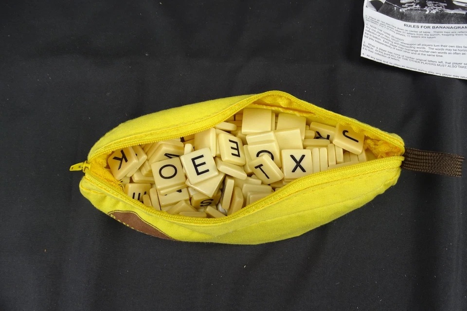 Bananagrams Word Game, Carrying bag, instructions, 145 Tiles, ages 7+ - Image 2 of 4