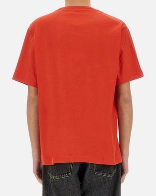 Kenzo Men Unisex Orange Verdy Market Logo Patch Crew Embroidered T