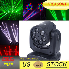 NEW 6 Bee Eyes LED Moving Head Stage Effect Light Party Bar Rotating Beam Light