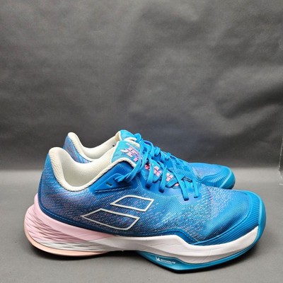Babolat Jet Mach 3 All Court Tennis Womens Shoes 10 Blue Pickleball Sneakers