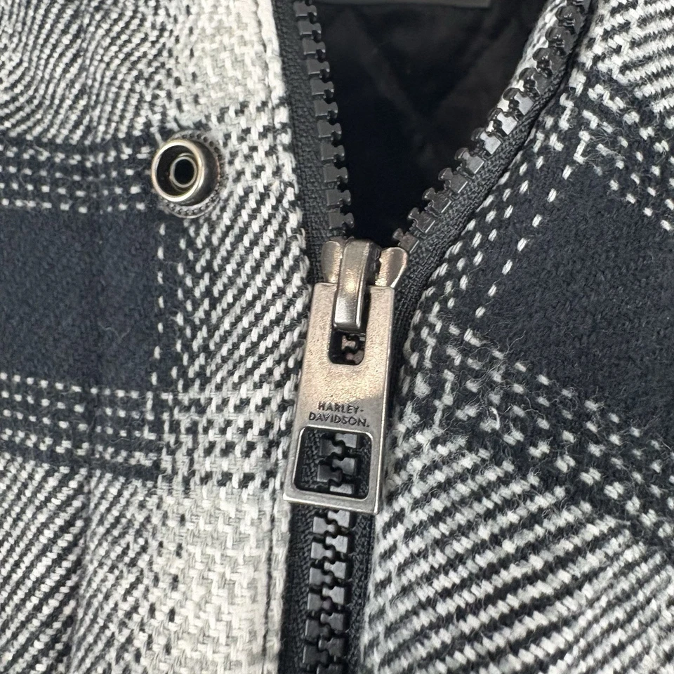 Chaqueta Harley Davidson de franela gruesa delgada XL Foto 3 de 4