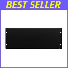 4U Blank Rack Panel Spacer - Black 10-32 Screws