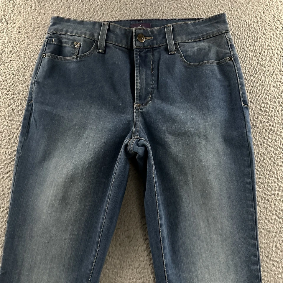 NYDJ Womens Pants Blue Size 6 Alina Legging Mid Rise Denim Stretch Cotton Blend - Image 2 of 4