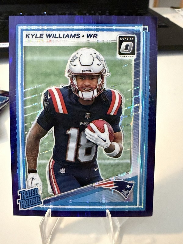 2025  Donruss Optic - Rated Rookie Kyle Williams #245 Purple Shock Prizm (RC)