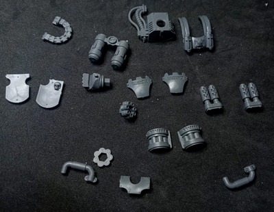 Warhammer 40k Grey Knights bits - various Nemesis Dreadknight bits