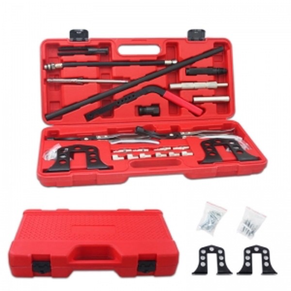Ventilfederspanner Set 21-Tlg Druckluft Ventilschaft M14 M18 Ohv Ohc Diesel-image