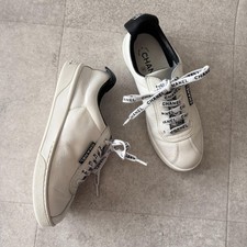 CHANEL Sneaker Coco Mark Leather White Size 35/22 From Japan 147988K Authentic