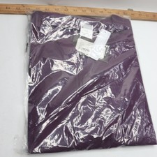 Harriton Scrubs Top Uniform Chest Pocket V Neck Purple Cotton Polyester XL