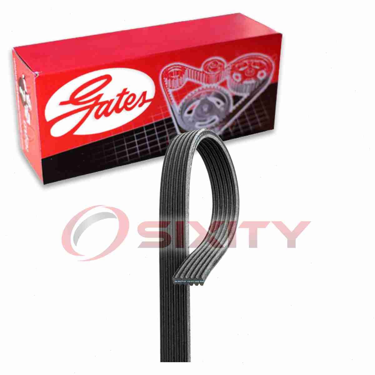 Gates Micro-V Serpentine Belt for 2011 Ford F-250 Super Duty 6.7L V8 tg