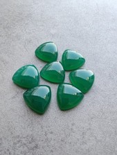 Green Onyx Gemstone Trillion Cabochon 6mm Loose Gemstone
