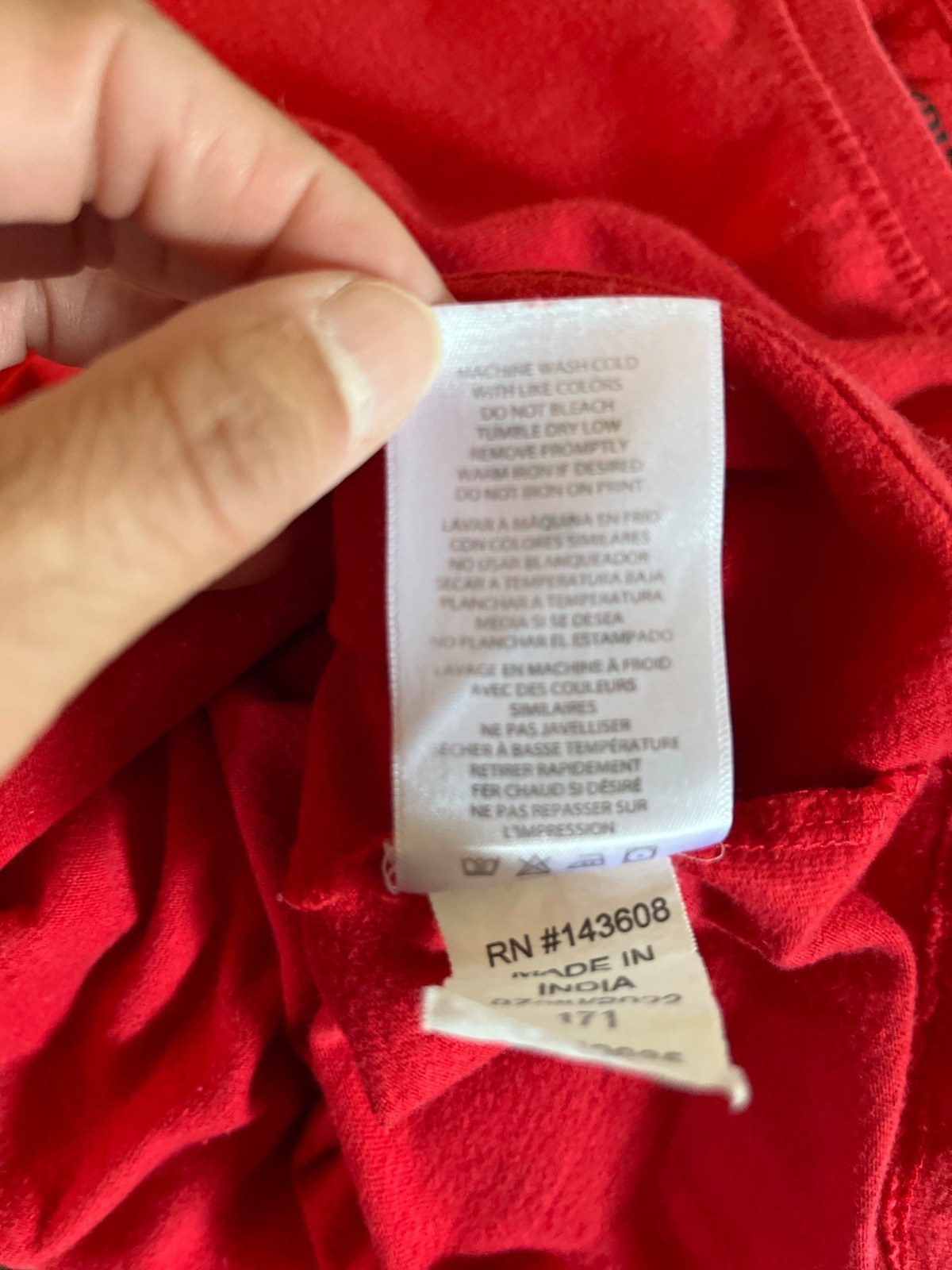 True Religion Boys Medium Red T-Shirt Top Buddha Cotton Blend Short Sleeve thumbnail 6