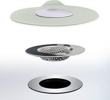 2PCS Bathtub Stopper Hair Catcher Kit, Bathtub Drain Strainer, Tub Stopper Plug