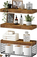 Bathroom Shelves Over Toilet Wall Mounted Floating Shelves Toilet Paper Storage