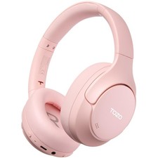TOZO HT3 Hybrid Noise Cancelling Wireless Headphones Only, Titanium Pink