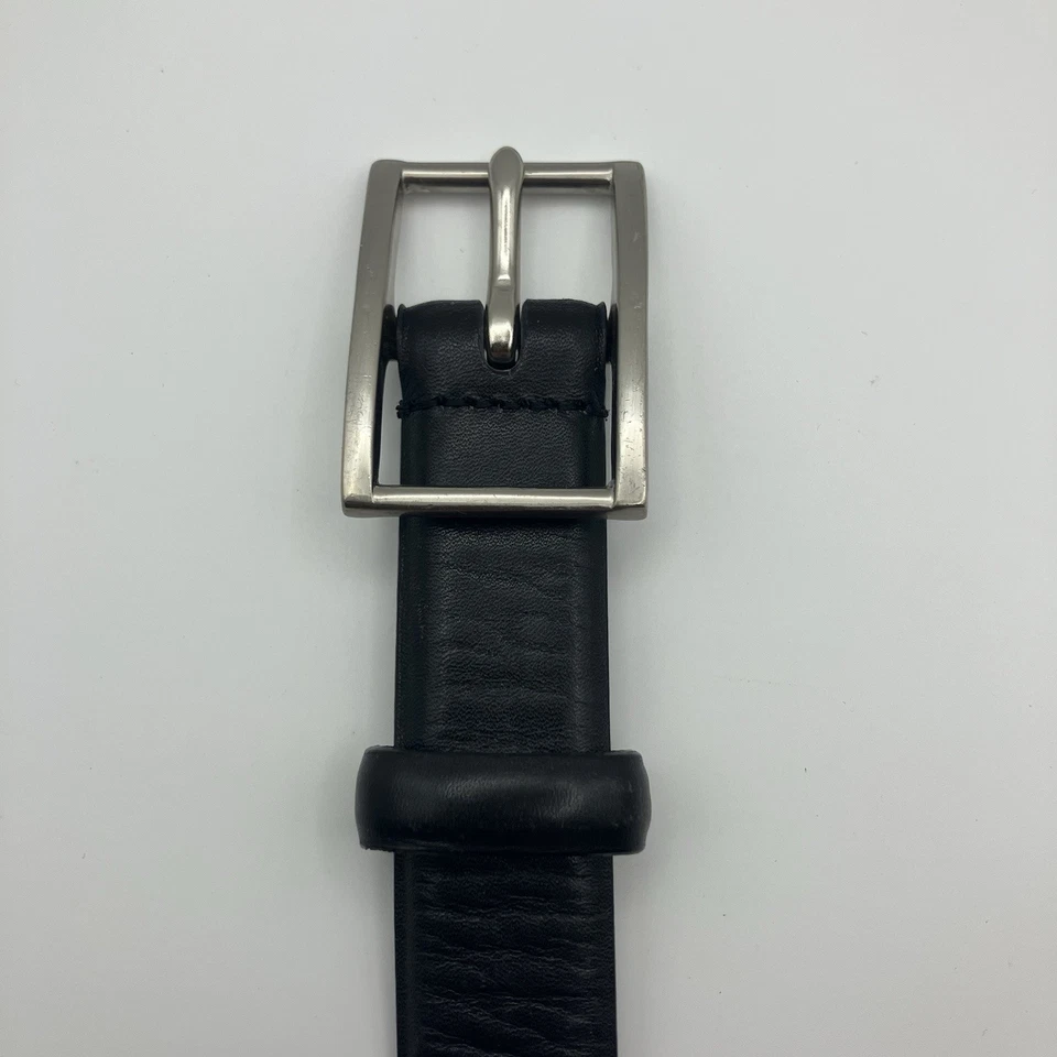 Cinturón de cuero Coach para mujer talla 25-26 (1”) cuero genuino negro - aspecto elegante Foto 4 de 4