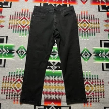 The Perfect Jean NYC Athletic Fit Jeans Stretch Denim Mens 35x30 Black Pants D5