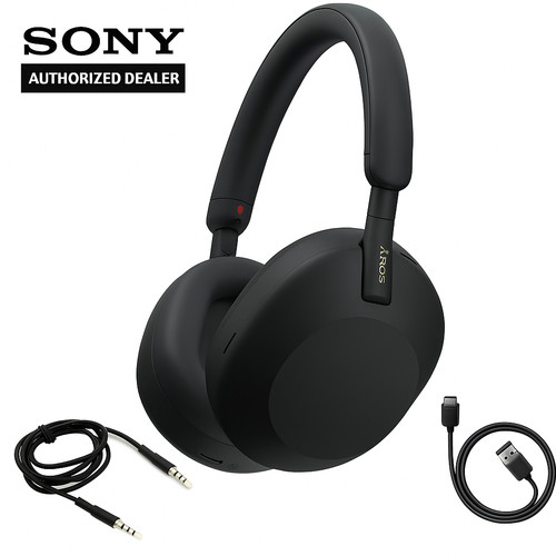 Genuine Sony WH-1000XM5 Wireless Noise Canceling Headphones - Black