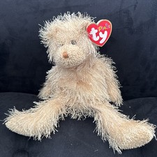 2002 Ty Punkies Collection Frizzy Beige Bear With Hang Tag