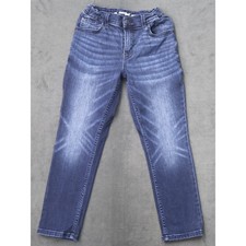 Cat Jack Skinny Jeans Boys Size 10 Dark Wash Excellent Stretch Adjustable Waist
