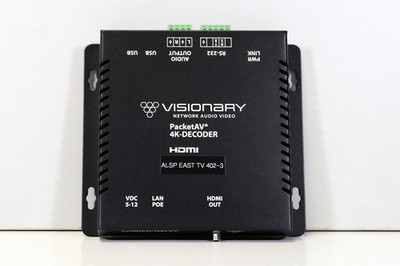 Visionary Solutions D4100 Decoder   4K UHD Over IP Network Decoder   OPEN BOX