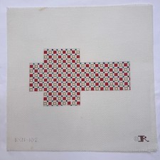 Christmas Present 3D Hand Painted Vintage Needlepoint Canvas JR BX H102 Red