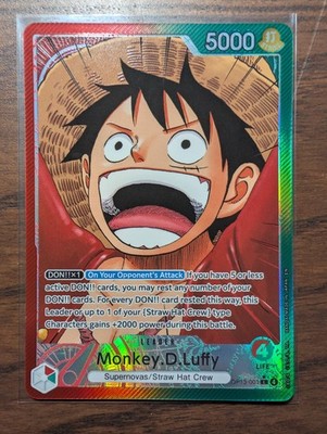 Monkey.D.Luffy (001) (Alternate Art) Foil L Carrying On His Will OP13-001 NM