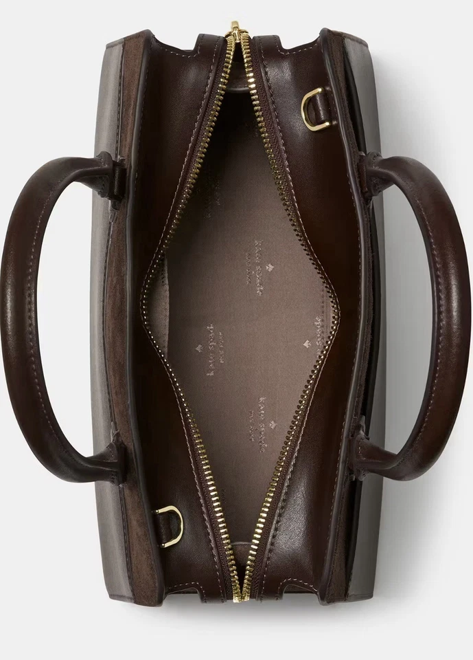 Bolso de Mano Kate Spade Mujer Marrón Oscuro Gamuza Madison Mediano Cartera (Lo último Fudge) Foto 4 de 4