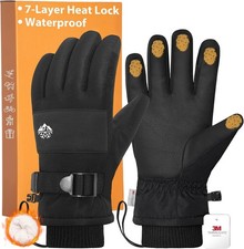 Guantes invierno impermeables para unisex 3M Thinsulate forro polar grueso