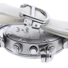 CARTIER PASHA SEATIMER W3140005 37mm SS Rubber Silver Dial Chronograph #C468 5