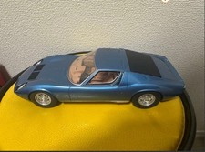 Kyosho 1/18 Lamborghini Miura P400S Resin Model Limited 500 Blue Tahiti