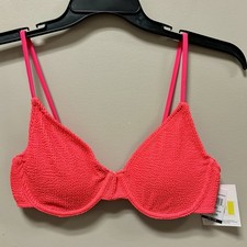 Cyn  Luca Sz M Dragonfruit Red Bikini Top NWT Underwire