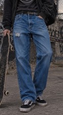 Vintage Dickies Carpenter Jeans 31x29 Skater Thrashed Patched Distressed Y2K