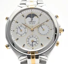 Seiko Dolce 7T36-6A90 MoonPhase White Dial Chronograph Vintage Quartz Mens Watch