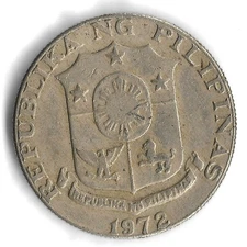 1972 Philippines 50 Sentimos World Coin - KM# 200 (a)