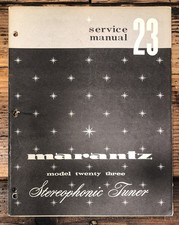 Marantz Model 23 Tuner Service Manual Original