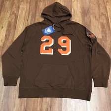 MENS 2XL - NEW Ebbetts Field Flannels Satchel Paige #29 Terry Hooded Sweatshirt