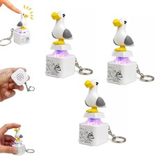 Seagull Mine Button Rechargeable Fidget Clicker Keychain Funny Sound Toy